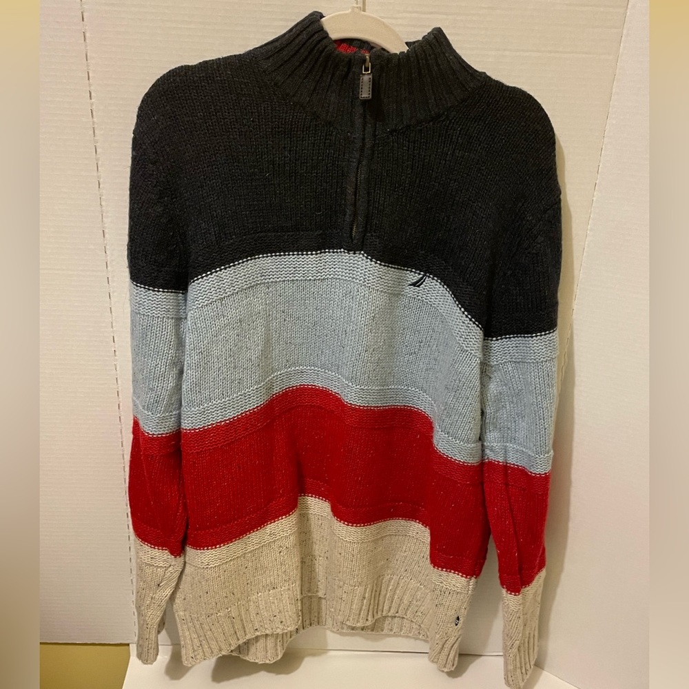 Nautica men’s quarter zip sweater.
